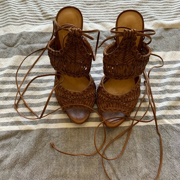 Schutz woven stiletto sandals - Picture 2 of 8